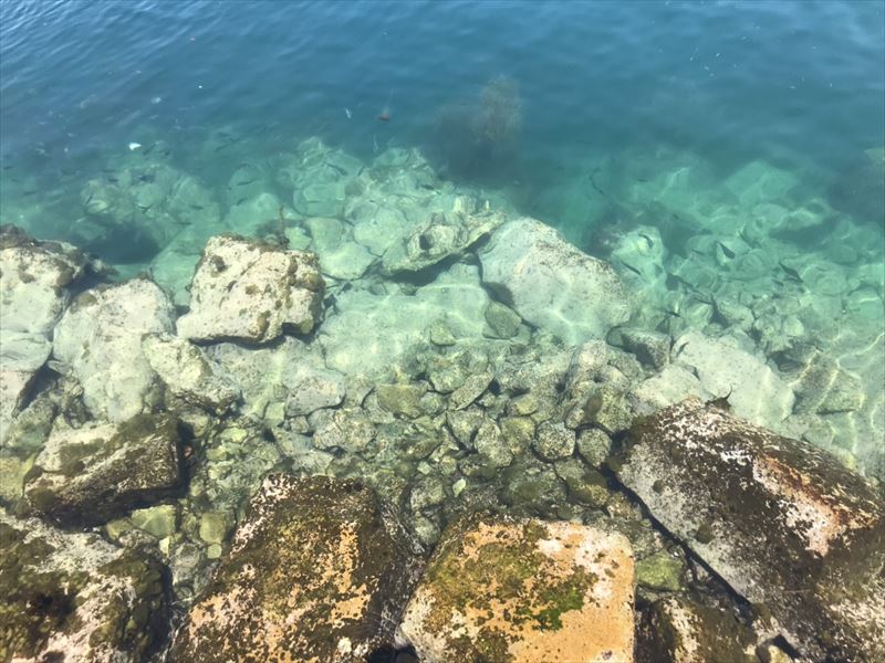 男鹿島の海も綺麗ですよ！